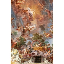 Villa Borghese Tavan Resmi Poster Duvar Kağıdı Renkli