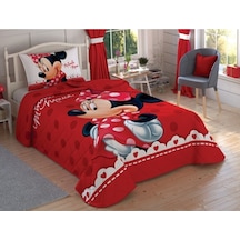 Taç Minnie Lovely Yatak Örtüsü Tek Kişilik