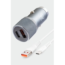 Subzero Cr94 20w 3.4a Hızlı Pd+usb Çıkışlı Type-c Araç Şarj Aleti Siyah