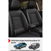 Naz Oto Stone Deri Oto Koltuk Kılıfı - Bel Destekli Tofaş Kartal-şahin-doğan-serçe-tempra Uyumlu