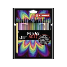 Stabilo Keçe Uçlu Boya Kalemi Pen 68 Arty 18 Renk Çok Renkli