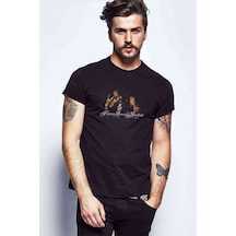 Tupac Shakur Metal Rock Müzik Music Baskılı Siyah Erkek Tshirt