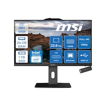 MSI PRO AP242P 14M-887XTRF08 i5-1440024 GB 1 TB SSD 23.8" Free Dos AIO Masaüstü Bilgisayar