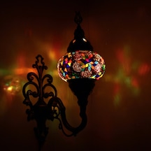 Dekoratif RENKLİ DESENLİ DUVAR LAMBASI APLİK EL YAPIMI