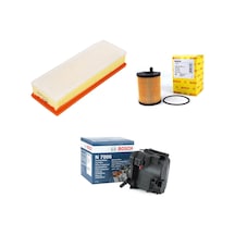 Bosch Filtre Bakım Seti Citroen C4 1.6 Hdı Dizel 2005-2011 Hava + Yağ F. + Yakıt Filtre Bosch