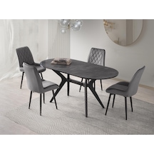 Star Riva Mutfak Masa Sandalye Takımı 82x138 Siyah Star Riva Mutfak Masa Sandalye Takımı 82x138 Siyah
