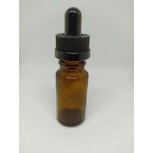 10Ml Cam Amber Şişe İnce Cam Damlalıklı Çocuk Kilitli (10 Adet)