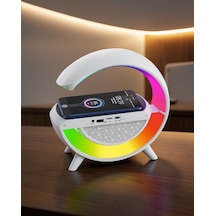 Bluetooth Hoparlör G Şekli Rgb Lamba Kablosuz Şarj Model: Uuczzzgoogledüzzzz1