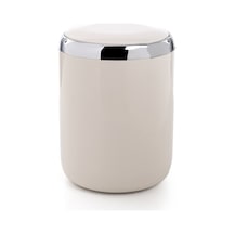 Primanova Lima Çöp Kovası Bej Krom Dekorlu 6 Litre M-E07-09-P Bej