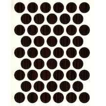 Yapışkan Tapa Koyu Zebrano 14mm