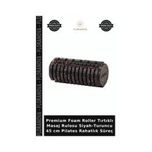 Premium Foam Roller Tırtıklı Masaj Rulosu Siyah-turuncu 45 Cm Pilates Rahatlık Süreç Siyah - Turuncu