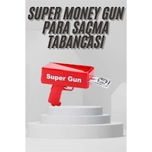 Eğlenceli Otomatik Para Atma Tabancası 1 Adet Kırmızı