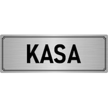 Metal Yönlendirme Levhası, Departman Kapı İsimliği Kasa 7x20 cm Gümüş Renk