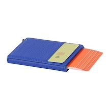 Walsmart Cover Clip Floater Akıllı Mekanizmalı Deri Cüzdan Mavi