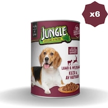 Jungle Kuzu Etli Av Köpek Konservesi 400 Gr - 6 Adet