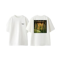 Thewert Prıson Break 9 Tasarım Sırt Baskılı Pamuk Beyaz Oversize T-shirt