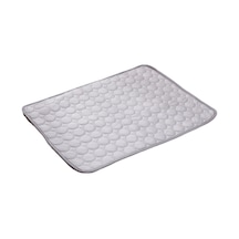 Hangfox Köpekler İçin Soğutucu Buz İpi Yastık - Yazın Serinletici, Soluk Ve Dayanıklı, Makine Yıkama Uygun, Kaymaz Altı - Gri S 50x40cm 4kg'a Kadar Uygun