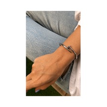 Çelik Silver İkonik Model Çivi Kelepçe -kararma Yapmaz- Gümüş