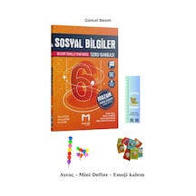 Mozaik 6. Sınıf Sosyal Bilgileri Soru Bankası 2025 Emoji - Mini Defter-tırtıl A.