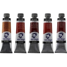 Talens Van Gogh Yağlı Boya 40ml - Kahverengi Renk Tonları 5'li Set Çok Renkli