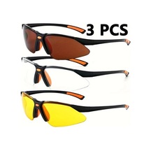 Willowhaven C8 Kırmızı 3 Adet İş Güvenliği Gözlüğü - Hafif Koruyucu