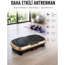 Kas Aktivasyonunu Artıran Titreşimli Egzersiz Makinesi Yeni Nesil Siyah