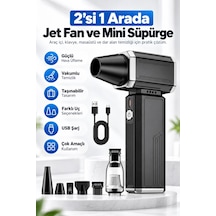 Castu Ctf14 Plus Max Taşınabilir Şarjlı Jet Fan Yüksek Hızlı Fırçasız Motorlu Toz Üfleyici & Mini S