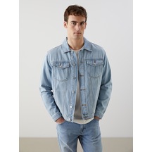 Lcw Jeans İndigo Standart Kalıp Erkek Jean Ceket
