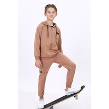 Toontoy Kids Toontoy Erkek Çocuk Eşofman Takım Kahverengi