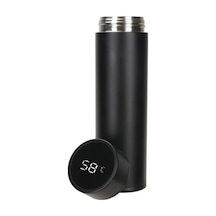 Jenerik Harf Tasarımlı Ve Dijital Sıcaklık Göstergeli Çelik Termos Çok Renkli