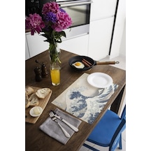 Dekoratif Baskılı Keçe Amerikan Servisi, Supla 2'Li Servis Takım  -383 Çok Renkli