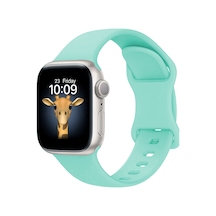 Watch 10 42mm Uyumlu Mkst Krd-131 Silikon Kordon Strap Kayış-açık Yeşil