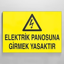 Technopa Elektrik Panosuna Girmek Yasaktır Uyarı Levhası 60x90cm