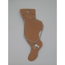 Glamglamour Balık Uçlu Gümüş Renkli Bayan Halhal