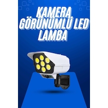 Csmtex Solar Bahçe Aydınlatması Hareket Sensörlü Uzaktan Kumandalı Kamera Görünümlü