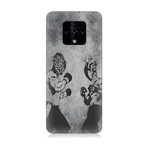 Tecno Camon 16 Uyumlu Yüreğiniz Ve Kalbinizle Boks Desenli Silikon Kılıf