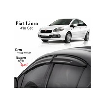 Fiat Linea Mugen Cam Rüzgarlığı 4lü