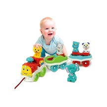 17848 Baby Clementoni - Bebek Hayvanlar Treni +9 Ay Çok Renkli
