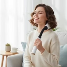 Go İthalat 4 Farklı Başlıklı Uzun Saplı Derin Doku Masaj Tabancası, Boyun, Omuz Ve Sırt İçin Ergonom Çok Renkli