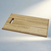 El Geçmeli Kulp İle Ahşap Kesim Panosu 25x40 Cm 12v