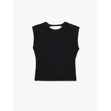 Koton Pamuklu Slim Fit Bisiklet Yaka Kolsuz Sırt Detaylı Bluz Siyah 6sak10337ek Koton Pamuklu Slim Fit Bisiklet Yaka Kolsuz Sırt Detaylı Bluz Siyah 6sak10337ek