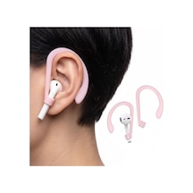 Silikon Kulaklık Kancası 2 Li Set Saplı Bluetooth Kulaklıklar İçin Düşme Önleyici Esnek Kulak Askısı, Spor Ve Günlük Kullanım Baby Pink Baby Pink