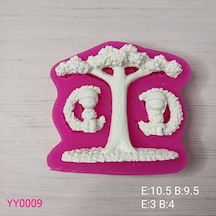 Yy0009 Ağaç Salıncaktaki Sevgililer Silikon Kalıp