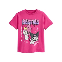 Sea Bubbles Kuromi Kız Çocuk Tişört Fuşya