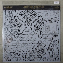 Cadence Grunge Duvar Stencil 45X45 - Gcs-015