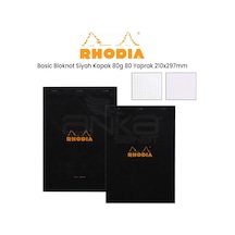 Rhodia Basic Bloknot Siyah Kapak 80g 80 Yaprak 210x297mm