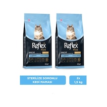 Reflex Plus Hipoalerjenik Kısırlaştırılmış/sterilised Somonlu Yetişkin Kedi Maması 1,5 Kg X 2