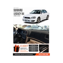 Subaru Legacy B4 1998-2003 Uyumlu Torpido Örtüsü, Torpido Kılıfı - Siyah-bej - Su006