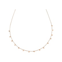 Kuyumcudukkani Zincirli"yuvarlak Pırpır Sallantılı"kolye-37301-r Rose Gold