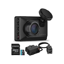 Garmin Dash Cam X210 Kompakt 1440p Kamera, 140 Derece Görüş Alanı Ve Ses Kontrolü Siyah Ve Araç Kamerası İçin Garmin Sabit Güç Kablosu...-123589
